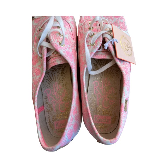 Keds x Riffle Paper Co Printed Neon Canvas Sneakers - Picture 2 of 5